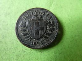 Schweiz 1893,  1 Rappen