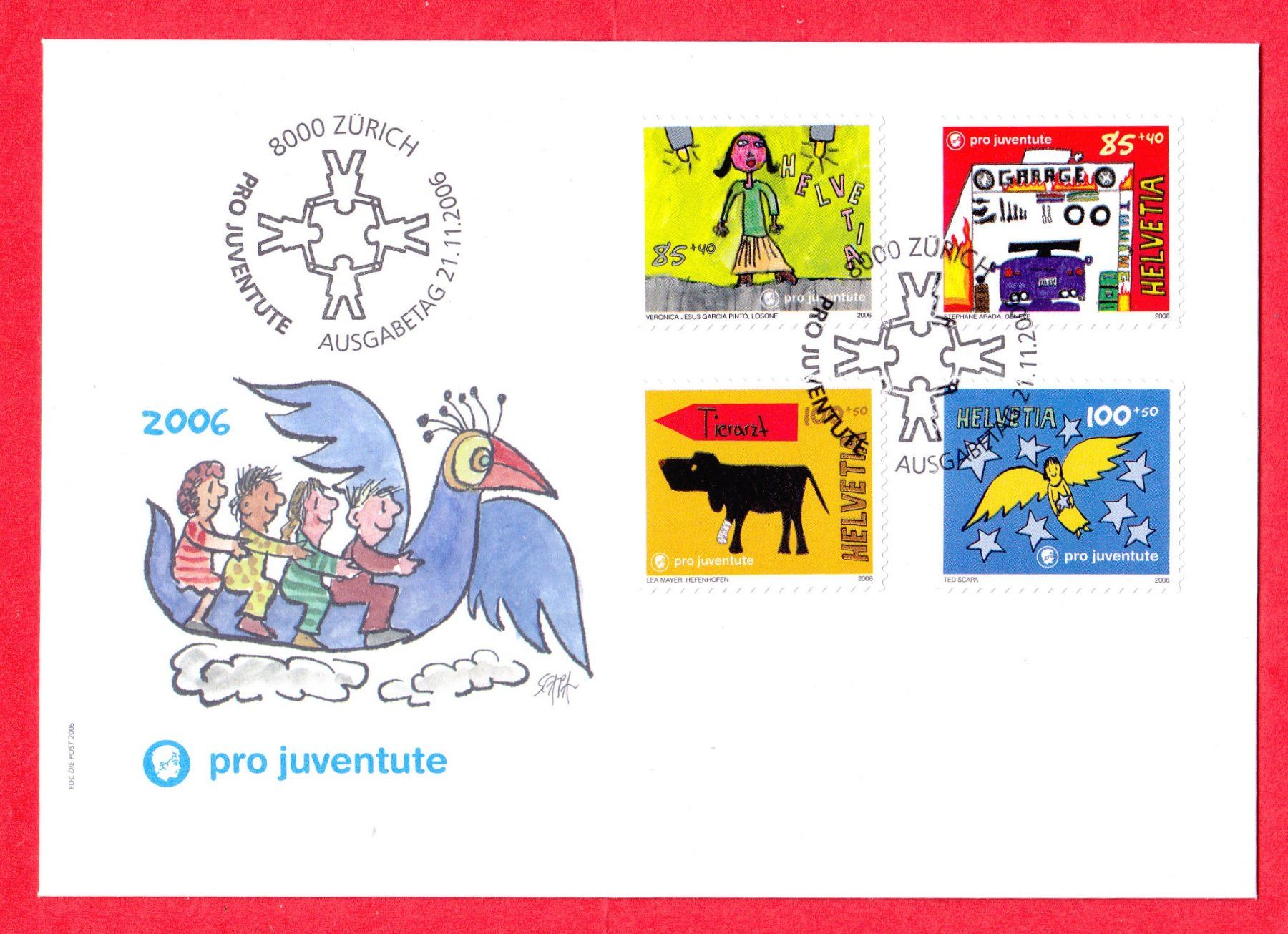 Tous les timbres: 2006 Pro Juventute Abarten Doppel Buchstaben 220Fr. – Neuf (Voir description) à Adliswil par Aenti
