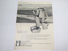 Orig. Werbung, Dänisches Silber noch Wertvoller