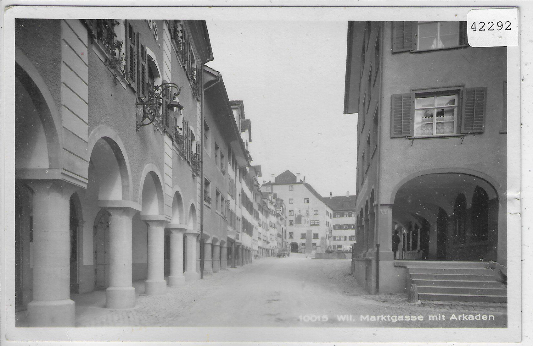Cartoline postali: Wil SG - Marktgasse mit Arkaden – Usato da Ettingen venduto da Kartenplanet