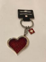 Porte-clés souvenir Suisse drapeau et joli coeur