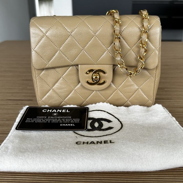 Chanel Mini Square Beige | Kaufen auf Ricardo