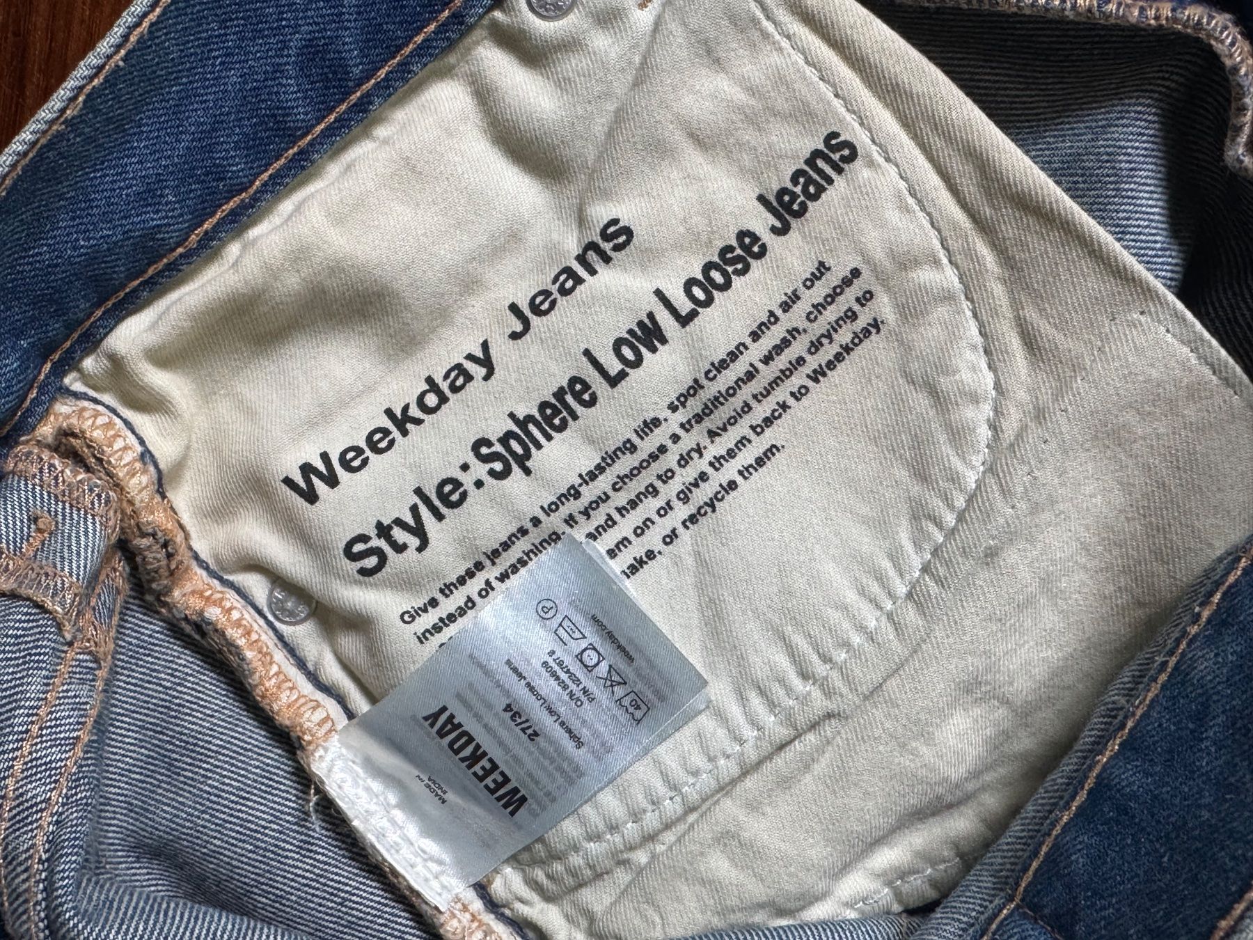 Weekday Pantaloni: Weekday Sphere 27/34 – Nuovo (secondo la descrizione) da Rüschlikon venduto da norber44 3
