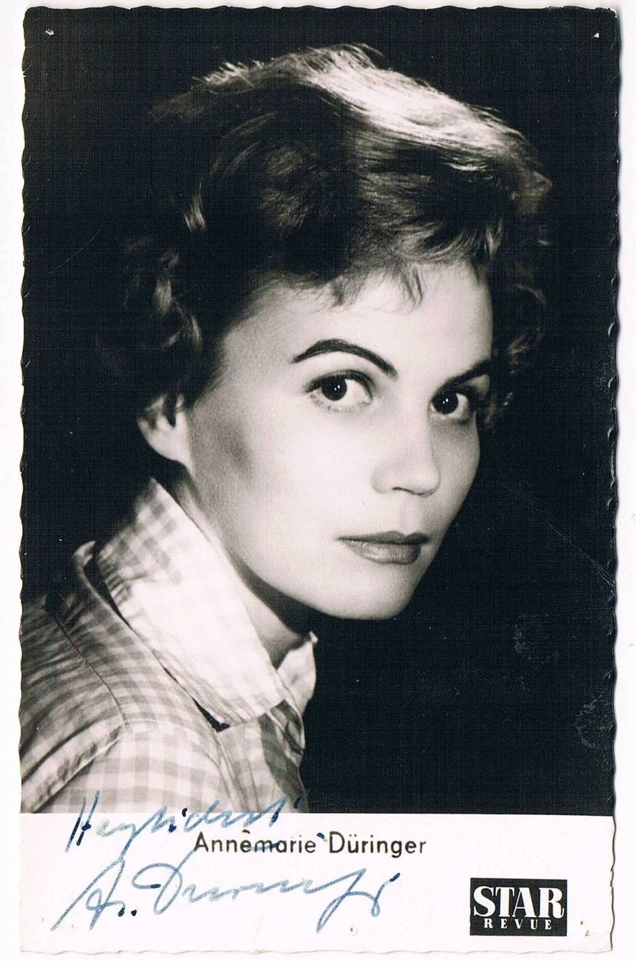 Autografi: Annemarie Düringer 1925-2014 Original Autogramm 9x14cm – Usato da Bischofszell venduto da Gottselig