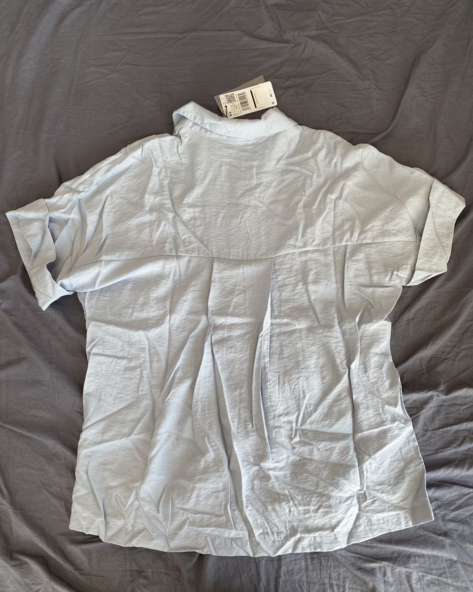 Mango Camicette: blaue Bluse – Nuovo (secondo la descrizione) da Huttwil venduto da mandala123 1