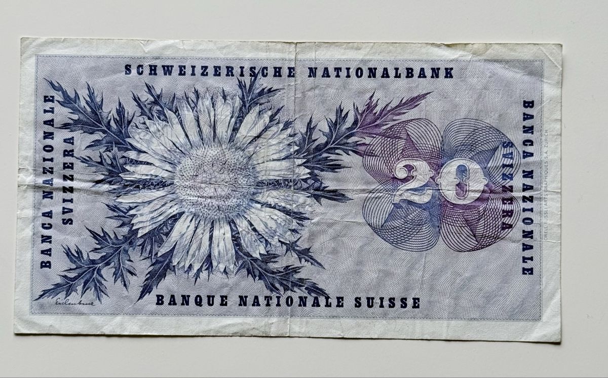 Banknoten: Ancien Billet Franc Suisse – Gebraucht aus Epalinges von Lily2006 5