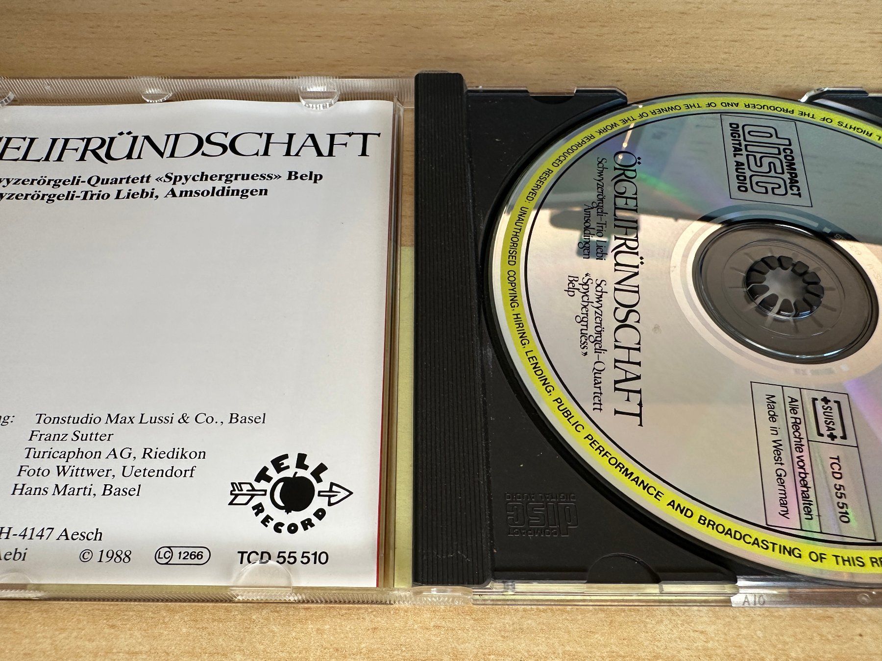 CD: E2 Örgelifründschaft - Schwyzerörgeli-Quartett Trio Liebi – Usato da Rikon im Tösstal venduto da Alpenmutz 2