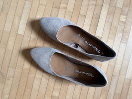 Beige Ballerinas Tamaris Leder 37