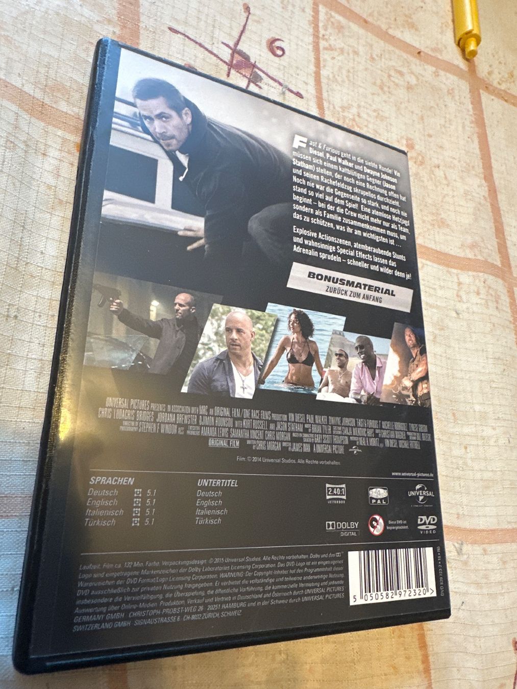 Tutti i DVDs: Fast & Furious 7 – Usato da Schaffhausen venduto da D-MAC 1