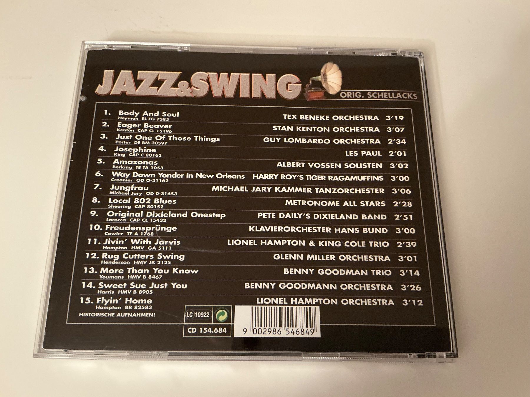 CDs: Jazz & Swing / Original Schellacks / CD 3 – Gebraucht aus Dübendorf von Shreck 1