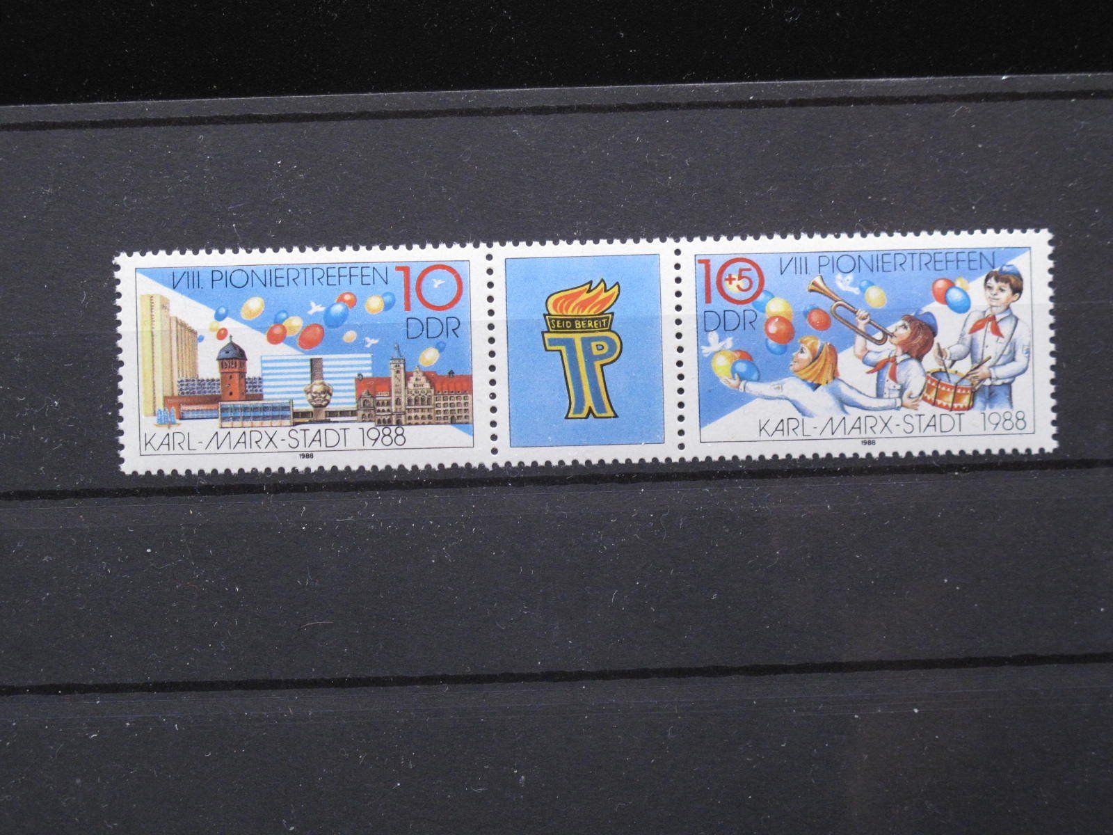 Tutti i francobolli: DDR 1988 Pioniertreffen ** – Usato da Wil SG venduto da fva01