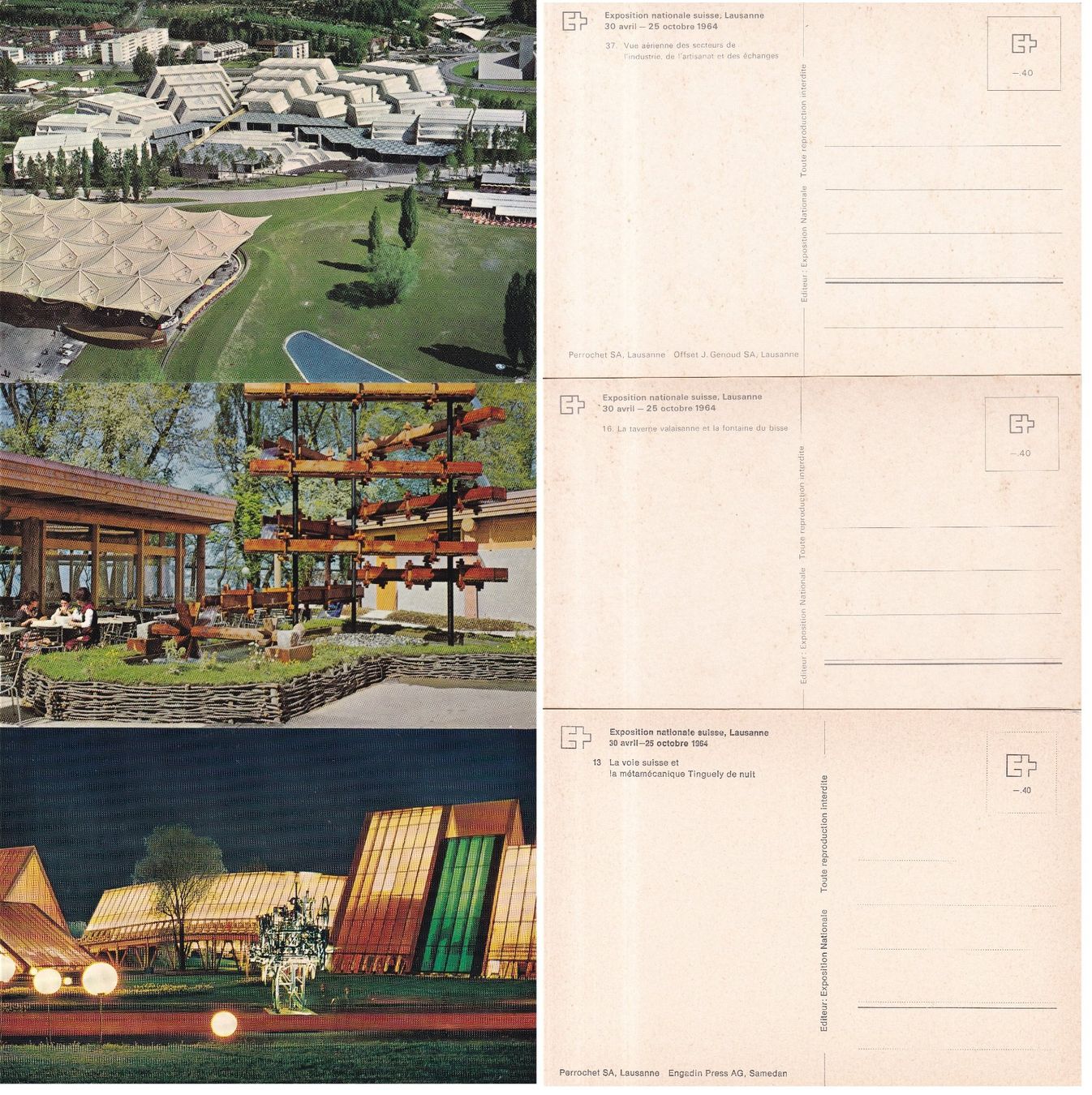 Cartoline postali: 20 Stk. CH Ansichtskarten "Expo 64" – Usato da Münchwilen AG venduto da Nesar 3