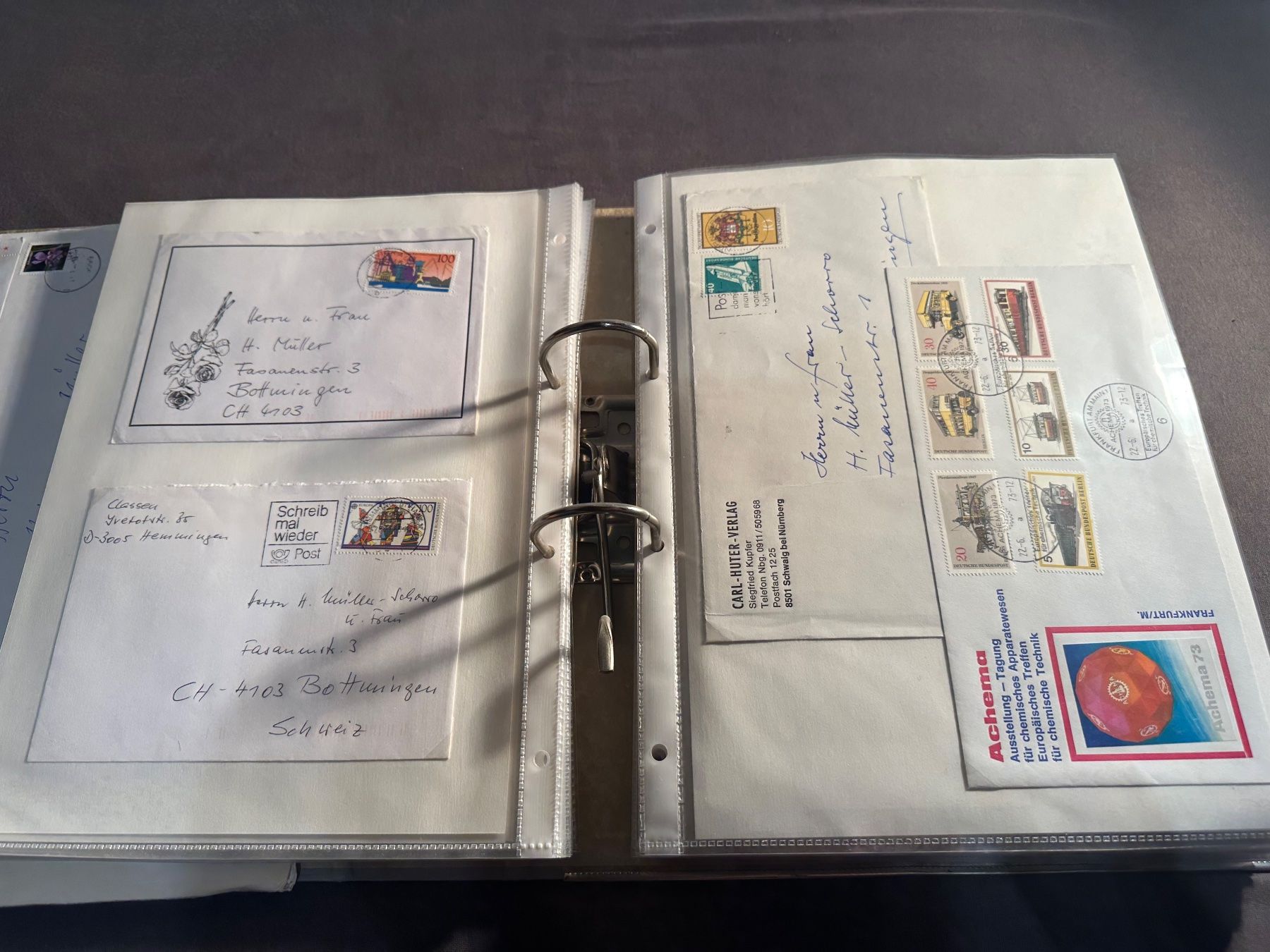 Alle Briefmarken: Sammlung Briefe Deutschland – Gebraucht aus Stettfurt von 2442