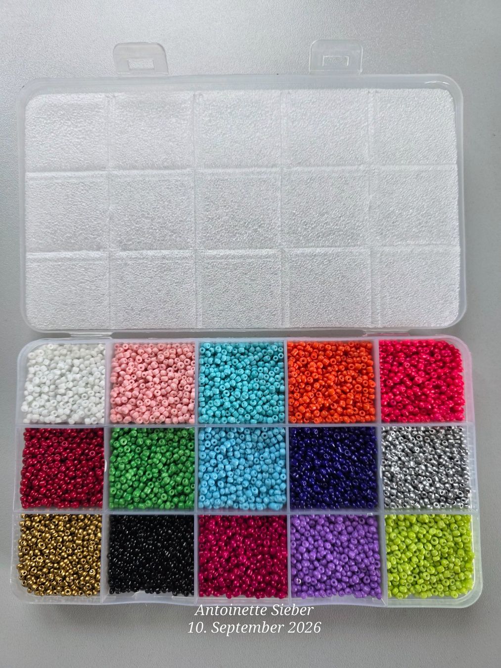 Bastelsets: Runde Mini Perlen DIY Bastel Schmuck – Neu und originalverpackt aus Salez von China2370