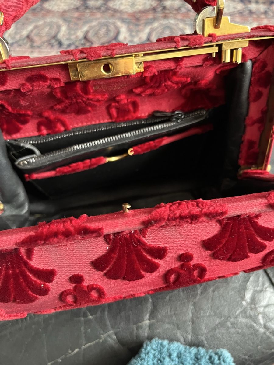 Taschen für Damen: Borsetta vintage velluto rosso – Gebraucht aus Locarno von cichita 2
