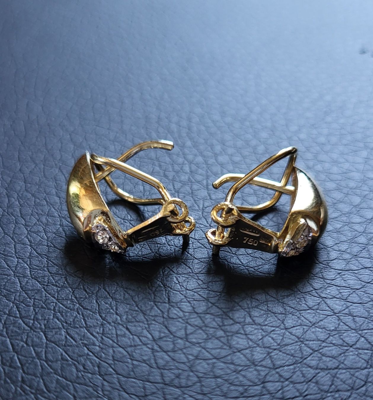 Orecchini pendenti & Orecchini a lobo: 750 Gold Ohrstecker Mit Steine – Usato da Wald ZH venduto da Dasilver 2