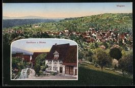 Magden, Gasthaus zur Blume, Ortsansicht 