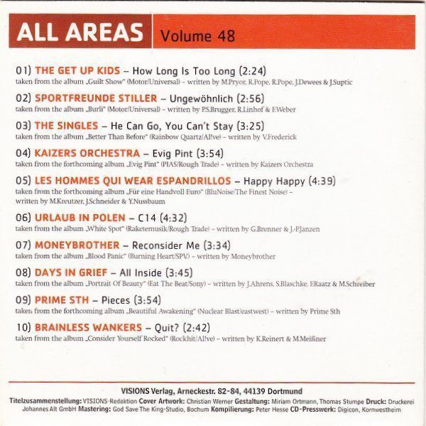 CD: All Areas Volume 48, F15, CD – Usato da Sessa venduto da fraenklishop 1