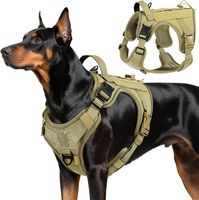 Taktisches Hundegeschirr MOLLE Anti-Zug Gr. L Gelb