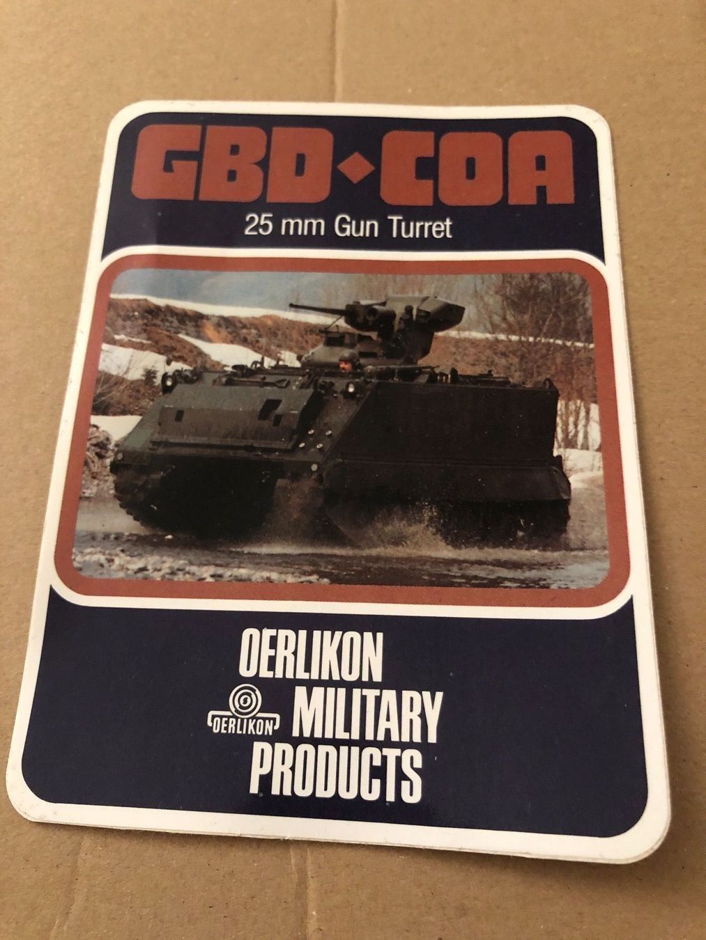 Sticker: CBD COA 25 mm Gun Turret Abziehbild – Usato da Winterthur venduto da cheerio97