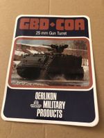 CBD COA 25 mm Gun Turret Abziehbild