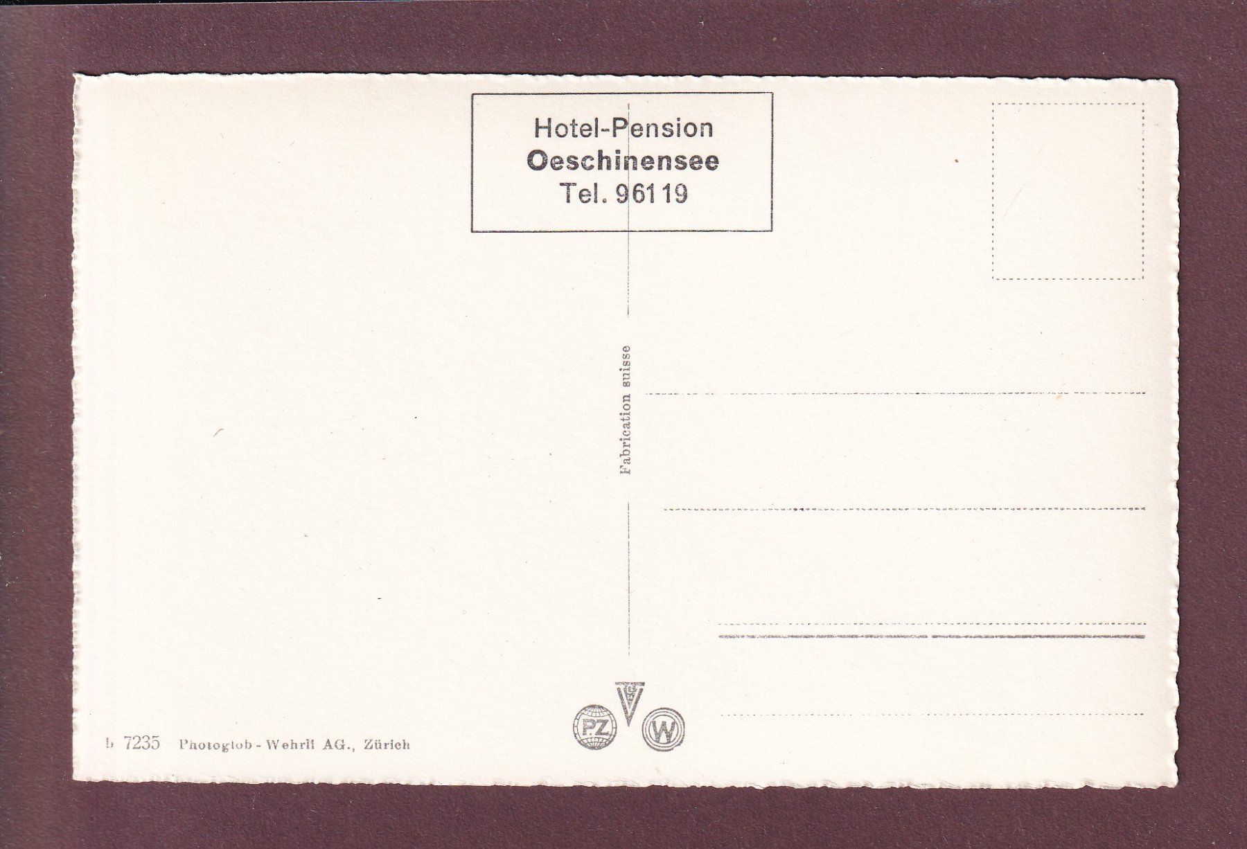 Cartoline postali: Sesselbahn KANDERSTEG-OESCHINEN – Usato da Pully venduto da nicecards 1