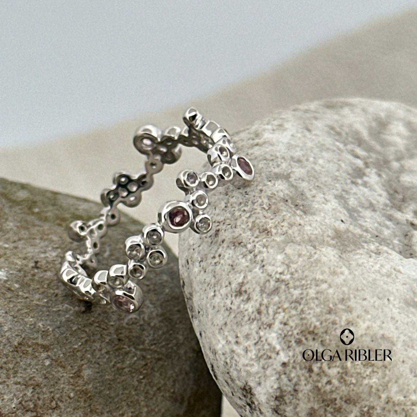 Olga Ribler Anelli: Memory Silber Ring 925 mit Topas und Turmalin Grösse 52 – Nuovo (secondo la descrizione) da Luzern venduto da Schmuckoutlet 6