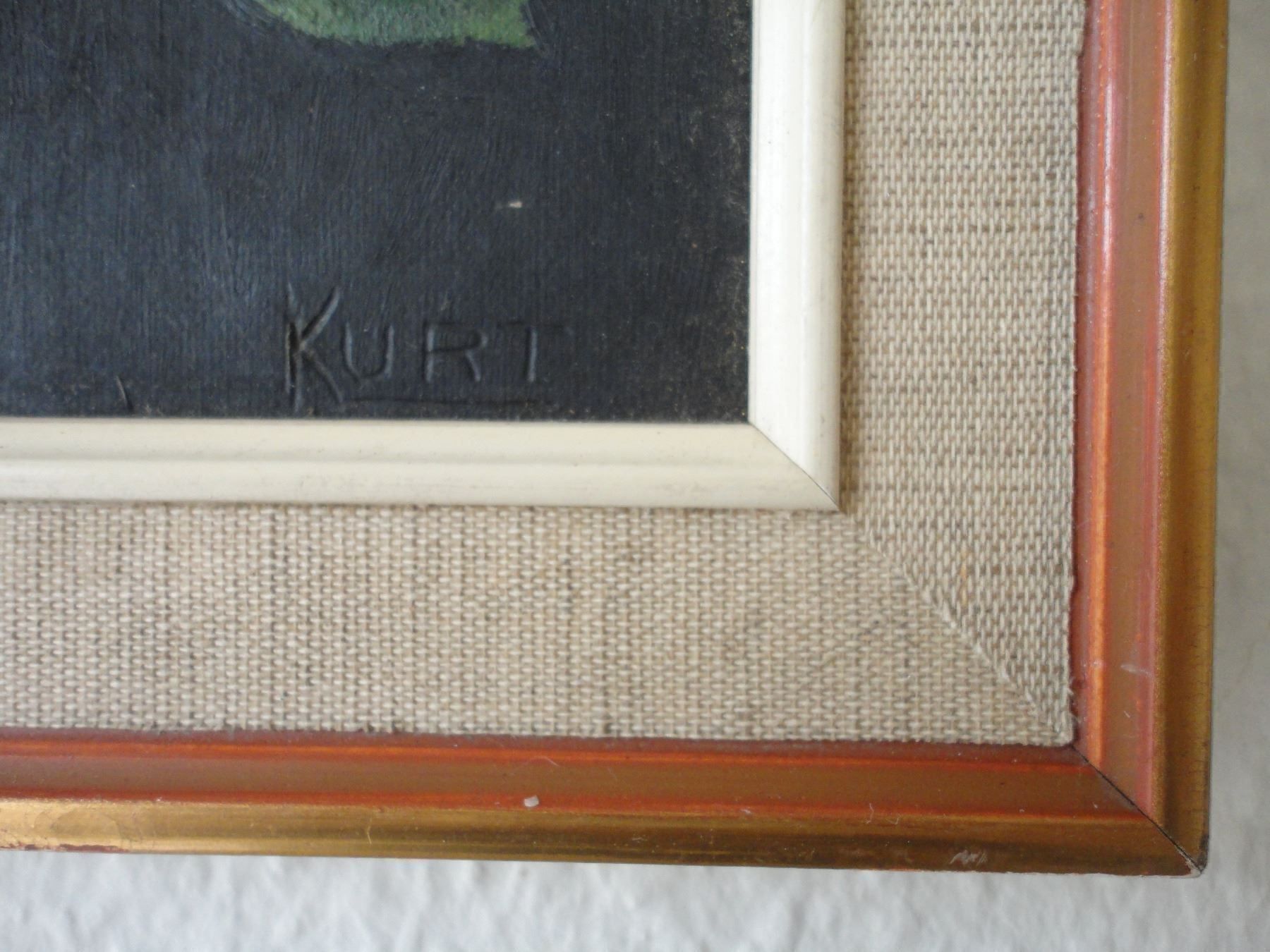 Foto & Immagini: Vintage Bild mit einer Rose gemalt – Usato da zürich venduto da parts5060 1