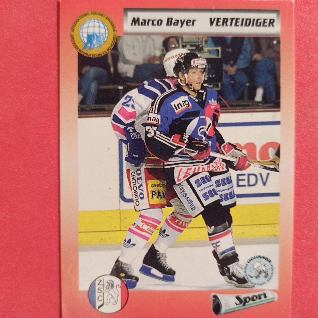 Carte collezionabili: Marco Bayer - ZSC - 1993/94 – Usato da Dübendorf venduto da kb86_MOVIE