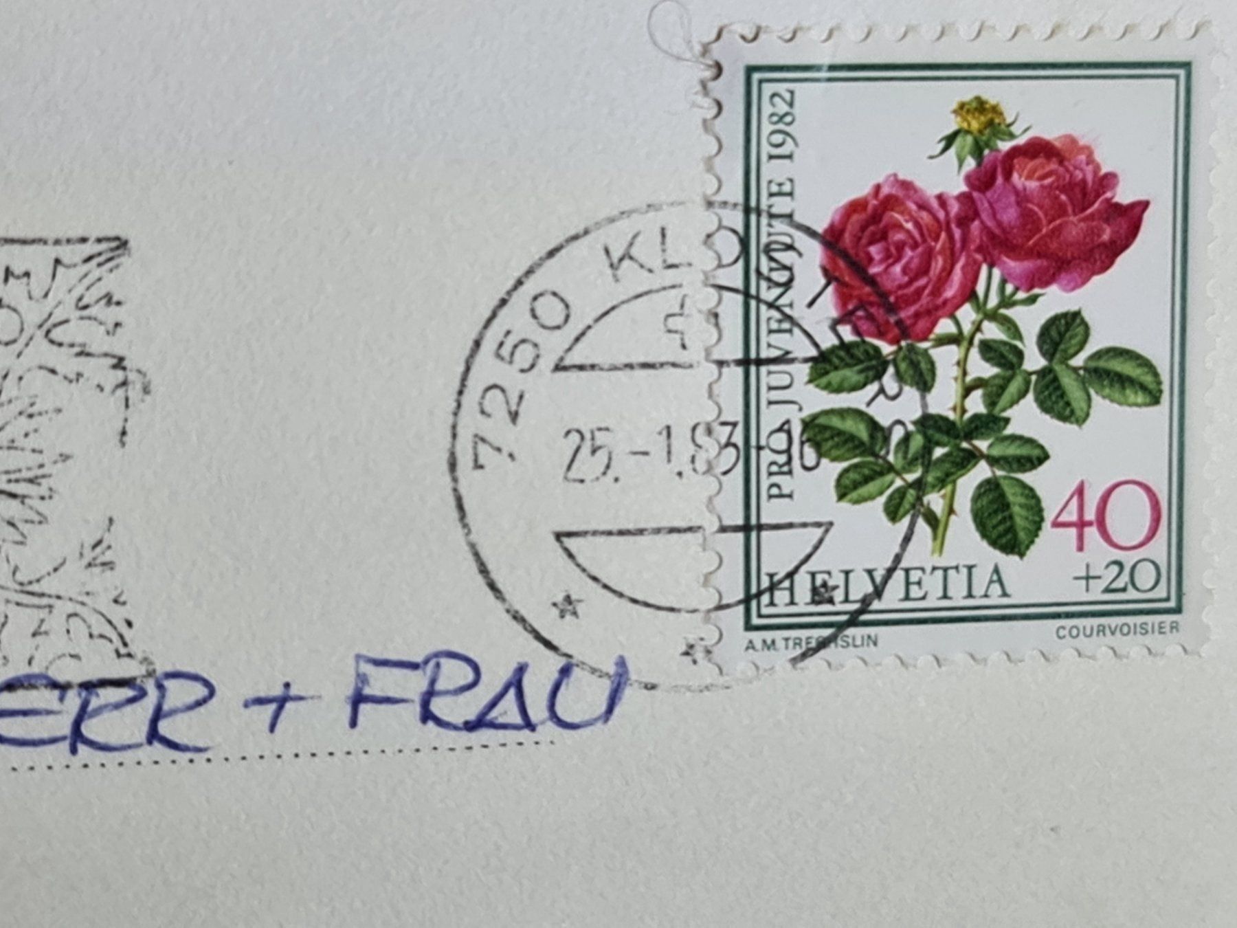 Cartoline postali: Ansichtskarte Klosters 1983 – Usato da Dintikon venduto da Vexi 1