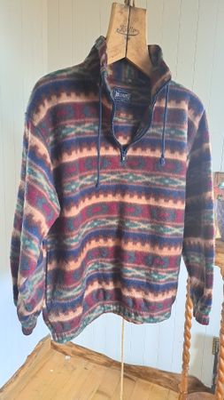 J.J. OLIVER 90s Vintage Fleece L XL 44 46 Troyer Pullover