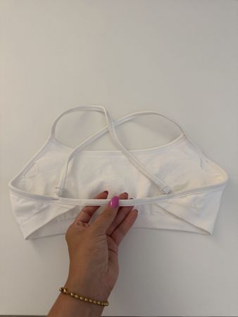 White Sports Bra Size M