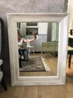 Antiker Spiegel gross weiss tief shabby