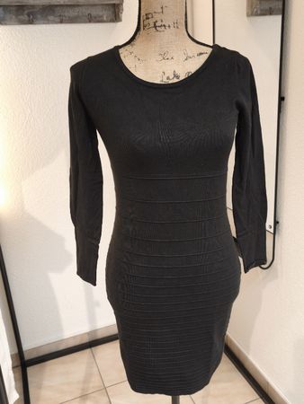 Strickkleid Promod schwarz langarm Gr.XS