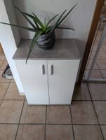 Schrank weiss mit Platte grau guter Zustand