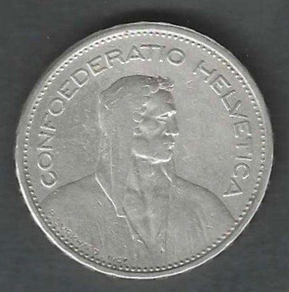 Tutti le monete: Pièce de 5 Fr. 1931 – Usato da Worb venduto da techno109 1