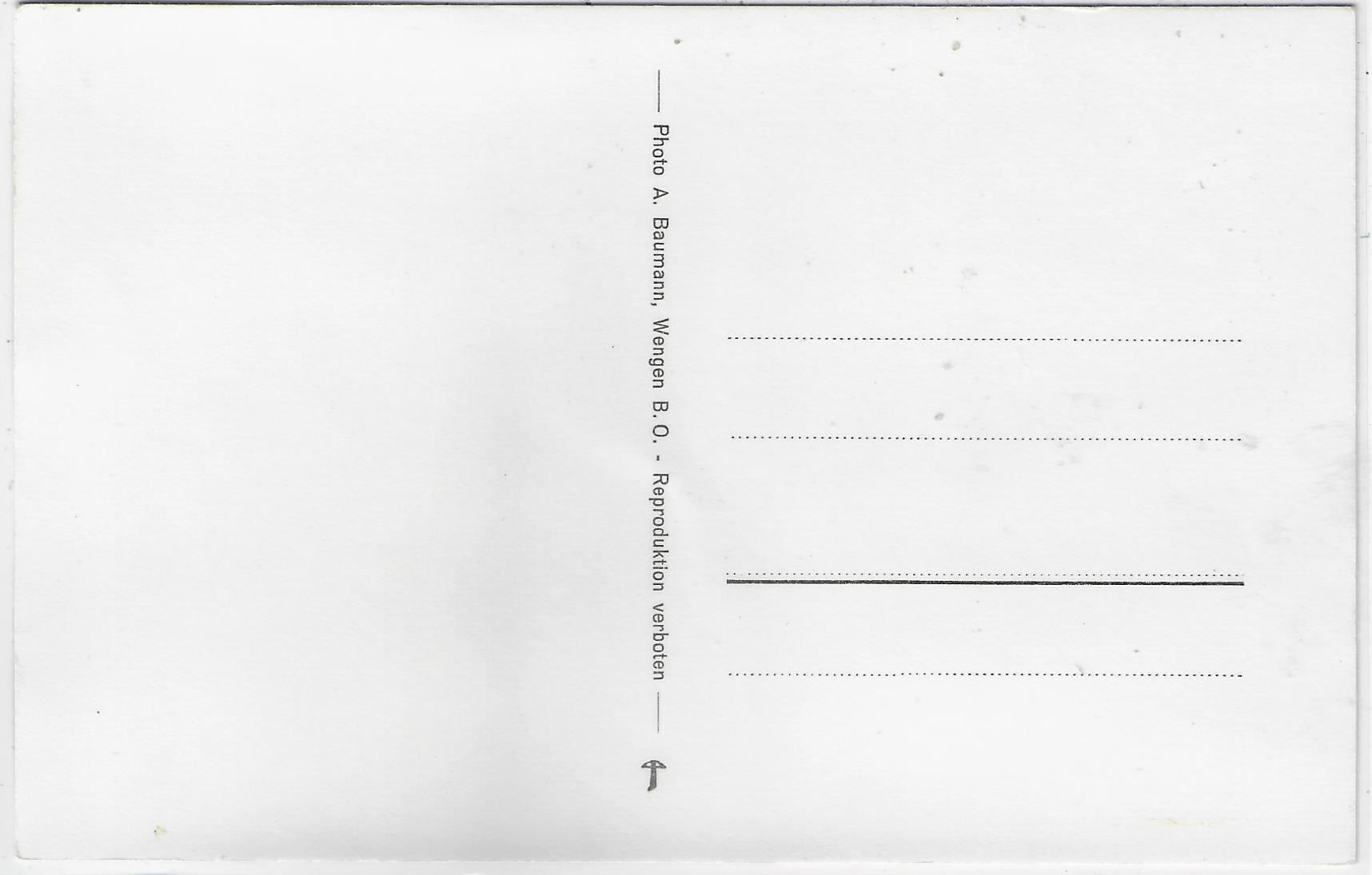 Cartoline postali: Wengen - Generalansicht – Usato da Ettingen venduto da Kartenplanet 1