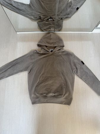 Sweat Stone Island à capuche gris 