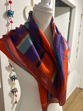 Foulard mit Streifenmuster  von Rodier ca. 80 x 74 cm