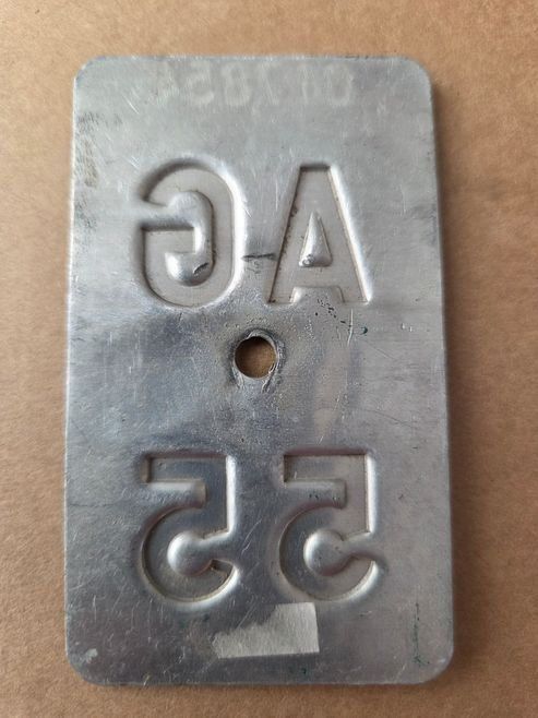 Sachs Ecriteaux: Velonummer AG 55 plaque Velo – D'occasion à Schenkon par Uhu007 1