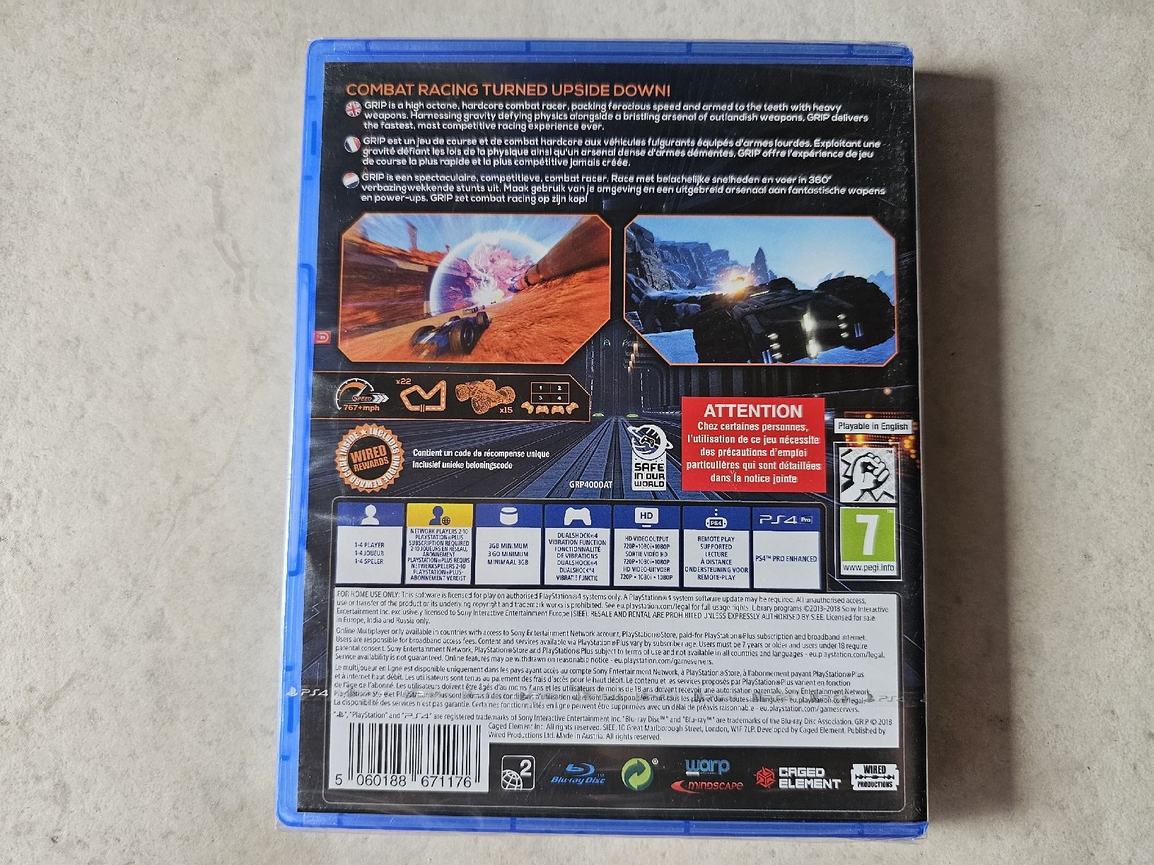 Sony Giochi: Grip  /  Fabrikneu PS4  (EN, FR) – Nuovo e nell'imballaggio originale da Schneisingen venduto da backstore24 1