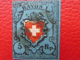 Rayon I (dunkelblau) 15II, T.30 A3-O, PD von LAUSANNE, 750.-