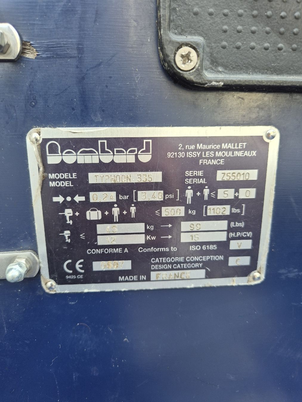 Bombard Barche: Schlauchboot Bombard Typhoon 335 mit Yamaha Aussenborder – Usato da Aesch (Neftenbach) venduto da Paalbertin 1