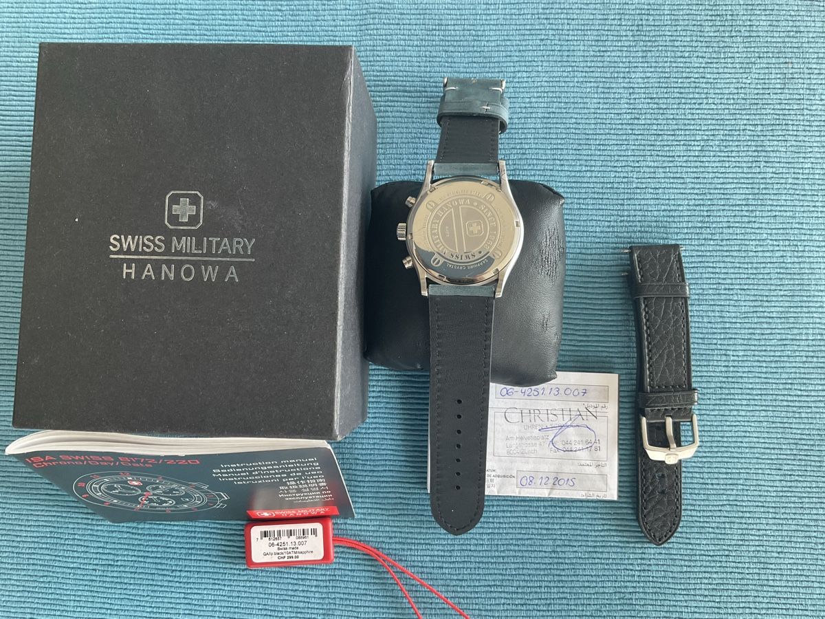 Swiss Military Orologi: Swiss Military Hanova Uhr – Usato da Vaz/ Obervaz venduto da lain67 2