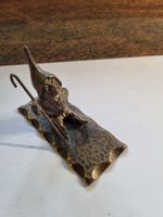 Zwerg Vintage Deko Figur, Messing ZInn