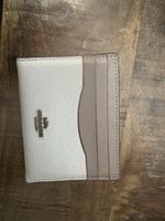 Kartenetui Coach Leder weiss beige guter Zustand