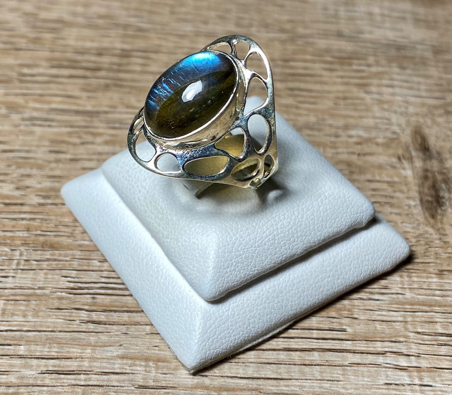 Ringe: Moderner Silber Ring mit natürlichem Labradorit – Neu und originalverpackt aus Laax von Kiki_Kingdom3 7