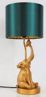 Nachttischlampe Elefant Gold Türkis