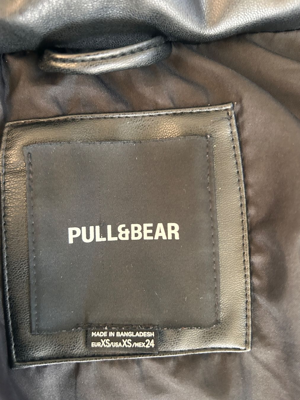 Giacche: Pull&Bear Winterjacke, Schwarz, Lederoptik, Gr. XS – Usato da Jens venduto da knorrli08 2