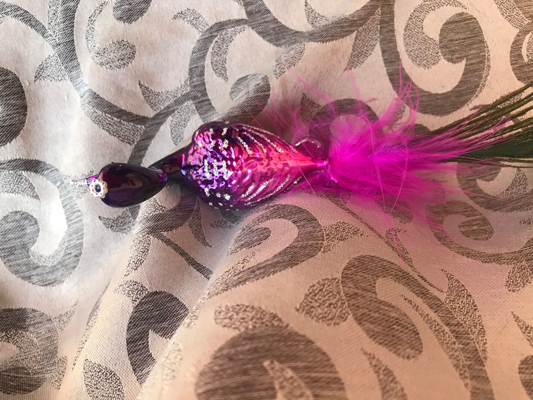 Alle Dekorationen: Pfau pink Vogel Christbaumschmuck – Neu und originalverpackt aus Alpnach Dorf von marvo 3